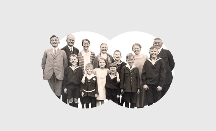 Historisches Familienfoto Familienunternehmen Tradition Gießerei Deutschland Walzen Gontermann-Peipers Siegen